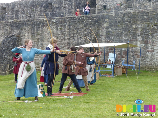 FZ028648 Archery at Chepstow Castle